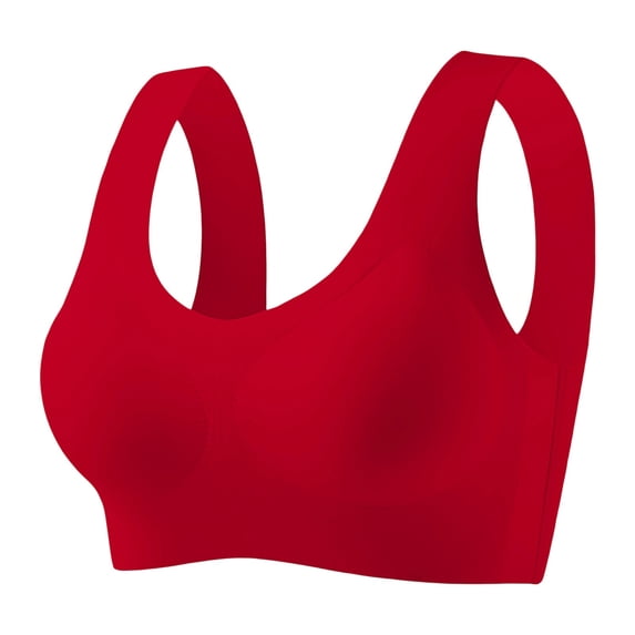 Admvng Womens Wireless Jelly Bra Supportive Seamless Bras Full Coverage Push Up Comfortable No Underwire Bras