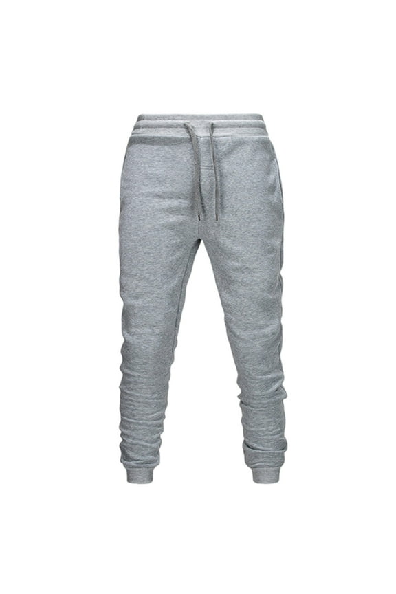 Work Pants for Men Solid Color Pocket Drawstring Casual Youth Versatile Sports Oversized Pants S-3XL