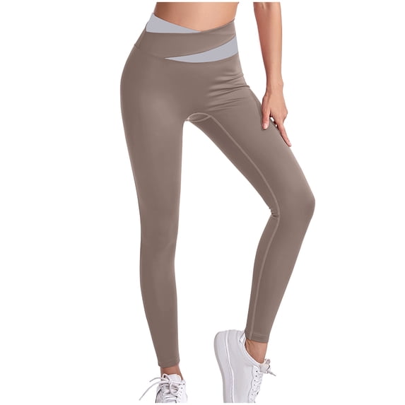 Admvng Yoga Pants Women High Waisted Solid Drying Tight Outwear Leggings, Size S-XL
