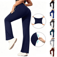thumbnail image 1 of Admvng Yoga Pants for Women Casual Summer Loose Cotton Elastic Waist Drawstring Wide Leg Tall Pant With Pocket Size S-2XL, 1 of 9