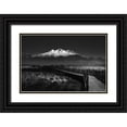 thumbnail image 1 of Adnan Kalkan, Arda 24x17 Black Ornate Wood Framed with Double Matting Museum Art Print Titled - Road To Mountain, 1 of 4
