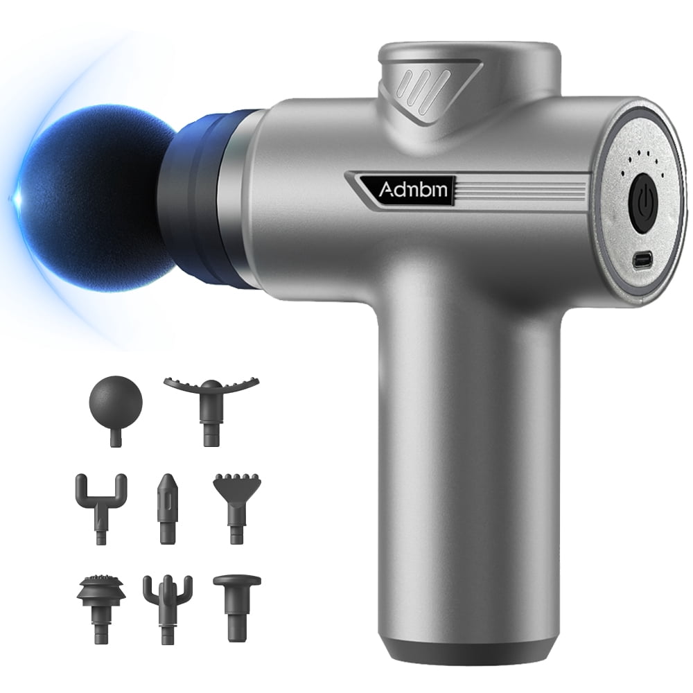 Adnbm Massage Gun, Percussion Therapy, 10mm Amplitude w/ Attachments