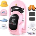 thumbnail image 1 of Adnoom 3-in-1 Cap Heat Press Machine, Hat Heat Press with 3pcs Replaceable Heating Pads, Automatic Release & Press, DIY Sublimation press for Caps T-Shirts Bags, Pink, 1 of 7