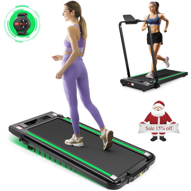 Adnoom 2 in 1 Under Desk Treadmill with InclineMax Treadmill 300 lb