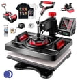 thumbnail image 1 of Adnoom 5 in 1 Heat Press Machine 15"x12" with LCD Control Panel, Full 360°Swing Away Heat Press Machine with Multi-Spring Pressure Knob, Sublimation Vinyl Digital Heat Press for Tshirt Cap Mug, 1 of 8