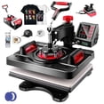 thumbnail image 1 of Adnoom 5 in 1 Heat Press Machine 15"x12" with LCD Control Panel, Full 360°Swing Away Heat Press Machine with Multi-Spring Pressure Knob, Sublimation Vinyl Digital Heat Press for Tshirt Cap Mug, 1 of 8