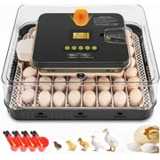 Adnoom 56 Egg Incubator Chicken Incubators for Hatching Eggs with Automatic Egg Turner and Humidity Temp Control, Egg Hatcher Incubator with Egg Candler for Chicken Ducks Bird Quail
