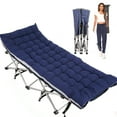 Adnoom 900 lbs Folding Sleeping Cot with Mattress, 75" Portable Folding