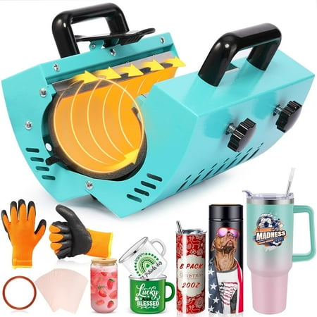 Adnoom Cup Heat Press Machines for 11-16oz/20oz-30oz, Sublimation Mug Press Machine, Cup Baking Machine, DIY Heat Transfer Press with LCD Display, Temperature&Time Monitoring