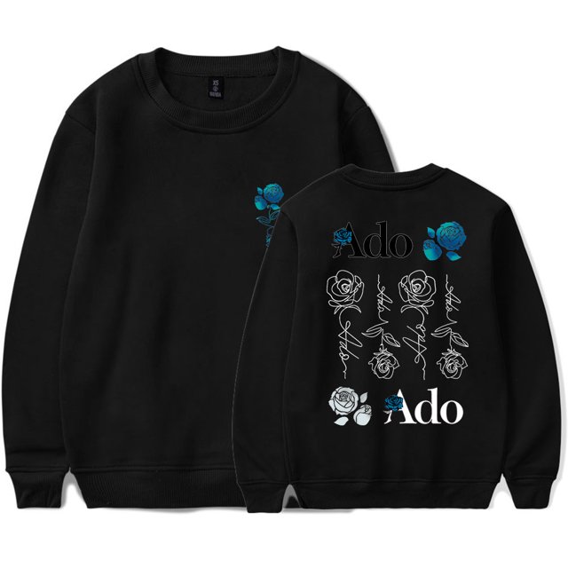 Ado Blue Rose Logo Crewneck Hibana World Tour 2025 Merch Cosplay Unisex