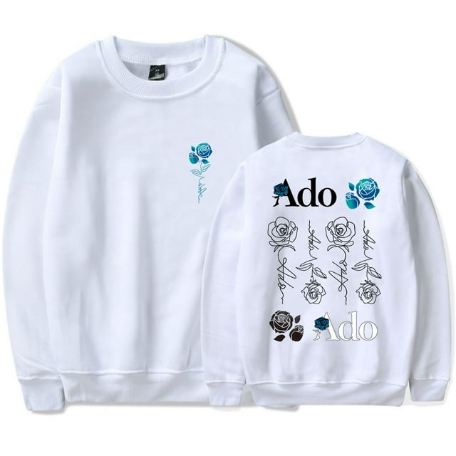 Ado Blue Rose Logo Crewneck Hibana World Tour 2025 Merch Cosplay Unisex