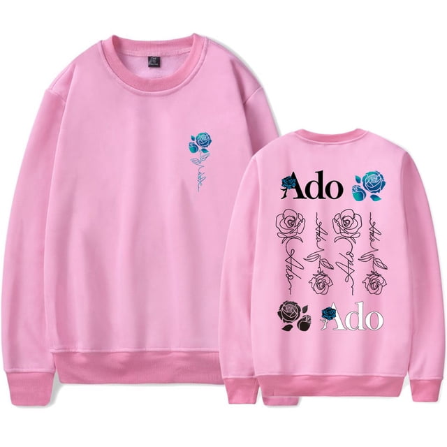 Ado Blue Rose Logo Crewneck Hibana World Tour 2025 Merch Cosplay Unisex