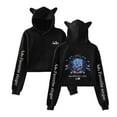 thumbnail image 1 of Ado Cat Ear Fashion Street Trendy Hoodie Women's Short Sportswear, 1 of 2