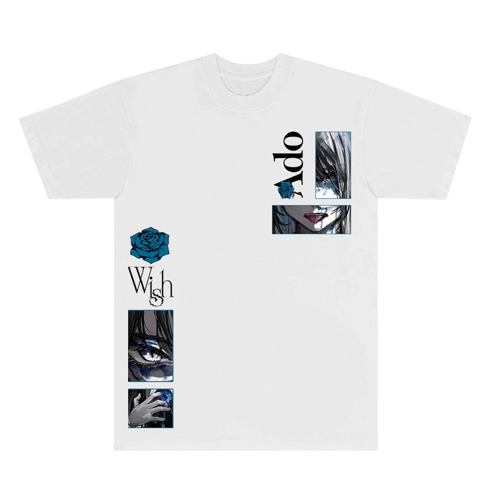 Ado Face T-shirts Wish World Tour Merch Singer New Logo Tee Ado Face T-shirts Wish World Tour Merch Singer New Logo Tee
