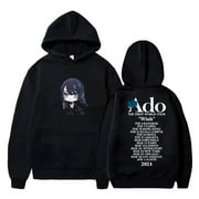 Ado Fashion Wish Hoodies Singer Tour Logo Merch Sweatshirts Women Men Casual Harajuku Pullovers