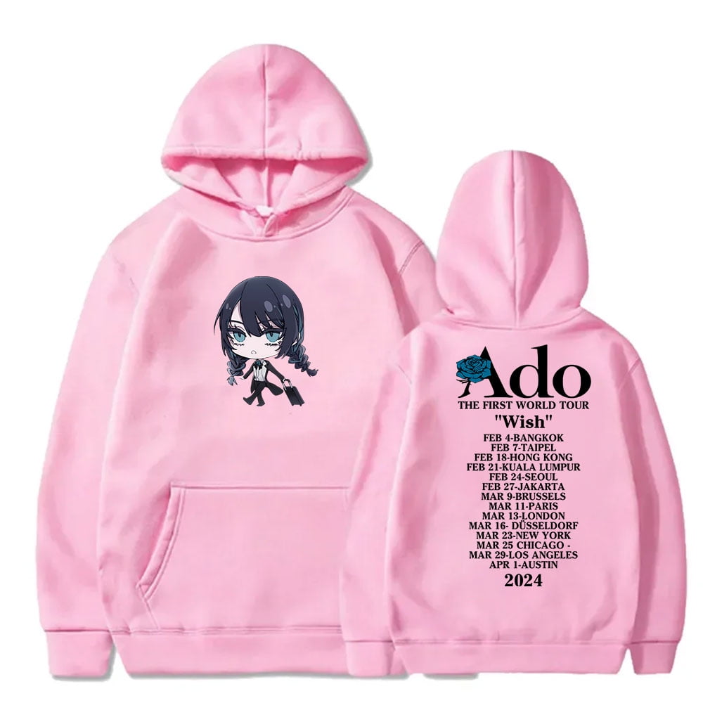 Ado Fashion Wish Hoodies Singer Tour Logo Merch Sweatshirts Women Men ...