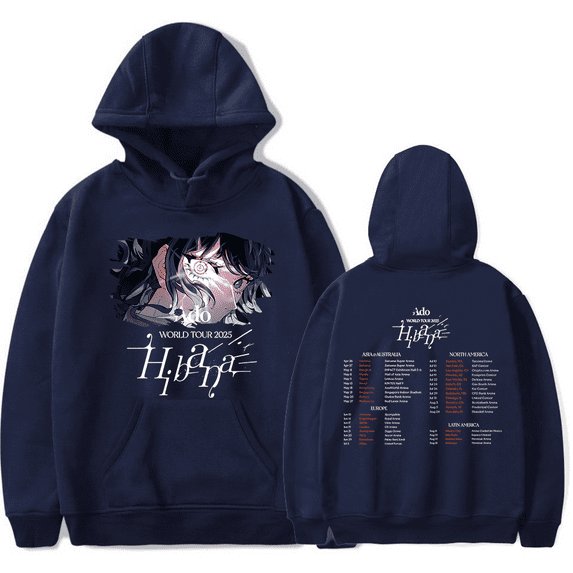 Ado Hibana World Tour 2025 Merch Hoodies Women Men Long Sleeve Sweatshirt Fashion Clothes