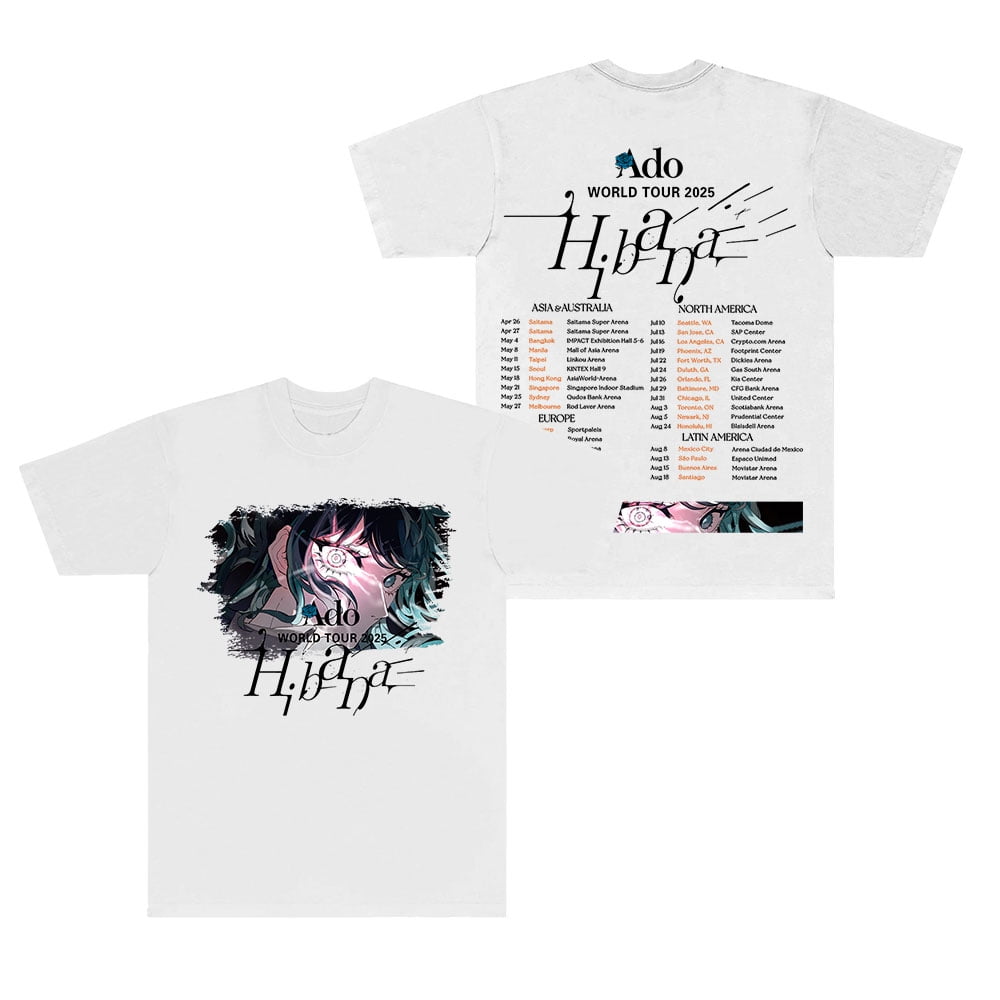 Ado WORLD TOUR Hibana Tシャツ 黒 M ライブ Ado World Tour 2025 Hibana Limited Long T-Shirt XL Official