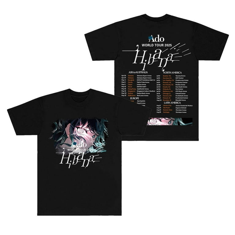 ado Tシャツ hibana XXL Ado World Tour 2025 Hibana Limited Long T-Shirt XXL Official