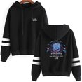 thumbnail image 1 of Ado Parallel bar sleeve pocket fashionable unisex long sleeved hooded sweatshirt, 1 of 2