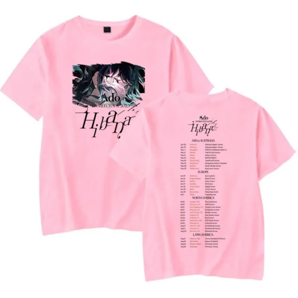 ado hibana ライブTシャツ Ado T-Shirt Hibana Tour 2025 Merch Women Men Casual Crewneck