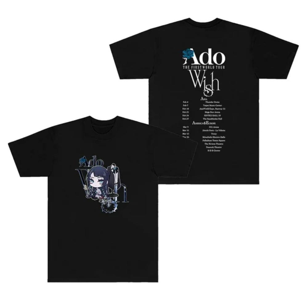 Ado Merch Tee Shirt Long Ado ADO T-Shirt ADO Wish World Tour Merch