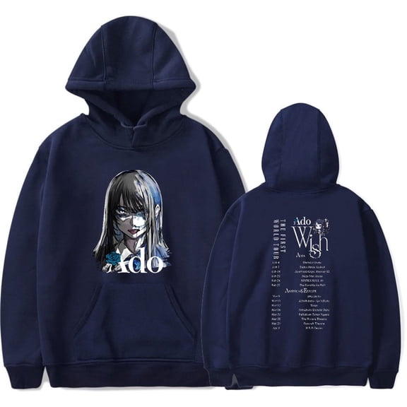Ado "Wish Tour 2025" Merch Unisex Fleece Lined Pullover Hoodie