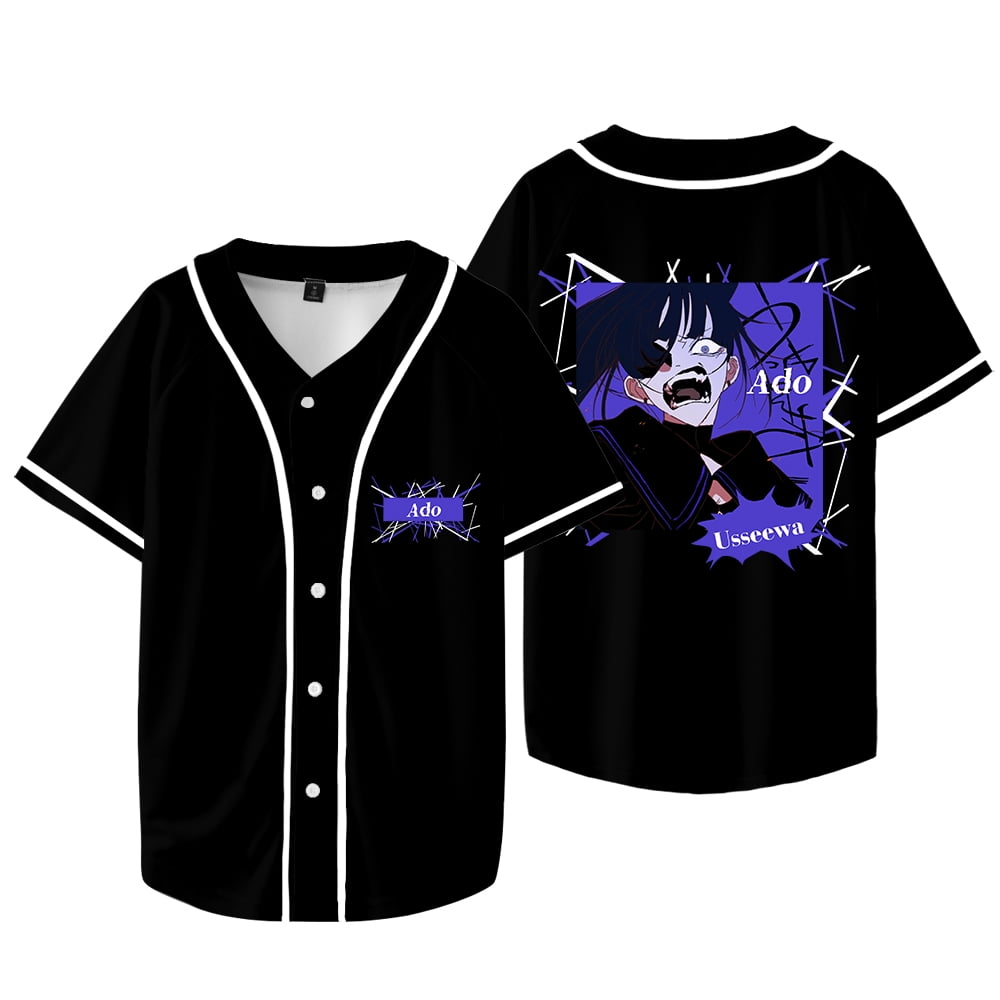 Ado Wish Tour Merch Baseball Jacket Blue Rose Tee Women Men