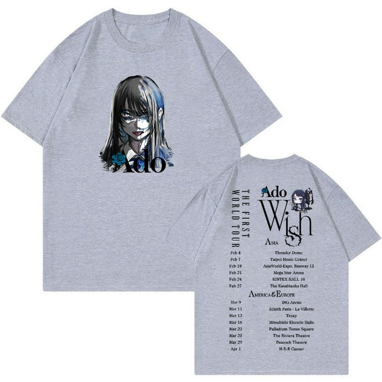 Ado wish World Tour Tシャツ　Sサイズ　残夢 Ado Wish Tour T-shirt Japan Singer Merch Crewneck Short