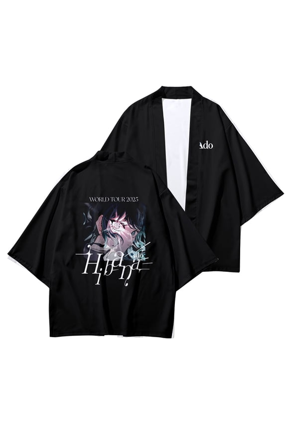 Ado Women's Men's Kimono Robe Jacket Front Japanese Shirt Bathrobe Lightweight Jacket