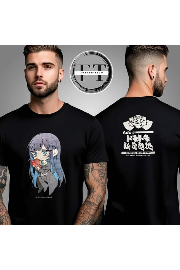 Ado World Tour 2025 Tee – H!b@na-Inspired DokkiDokki Unisex Fan Shirt