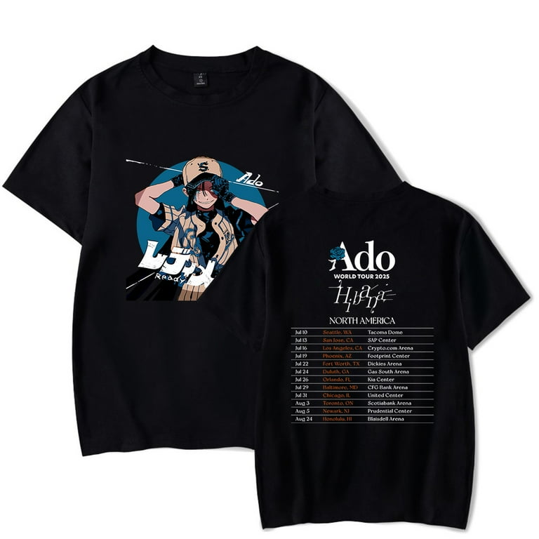 Ado World Tour Hibana Tour T-Shirt Men/Women Streetwear T