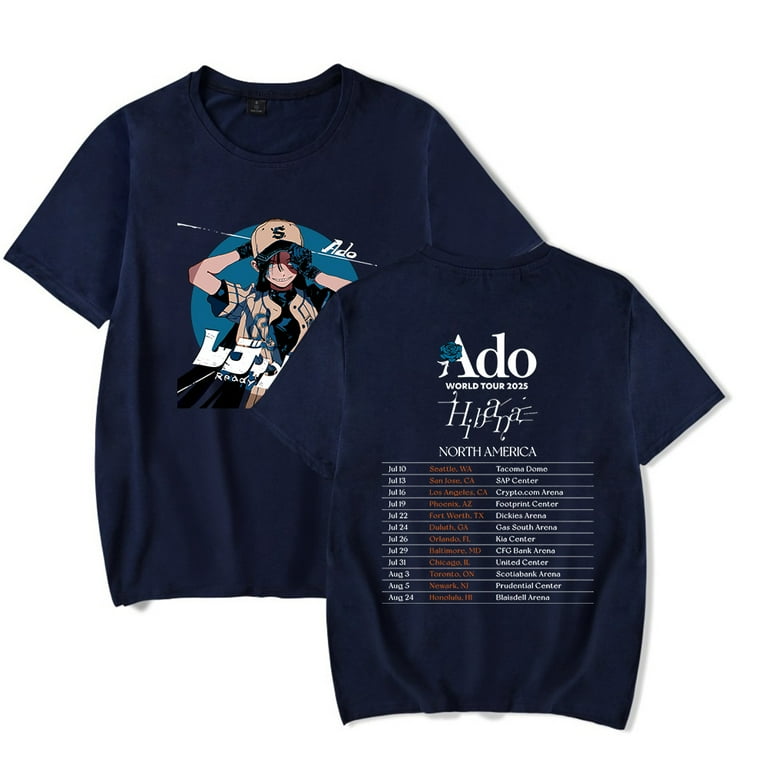 Ado World Tour Hibana Tour T-Shirt Men/Women Streetwear T
