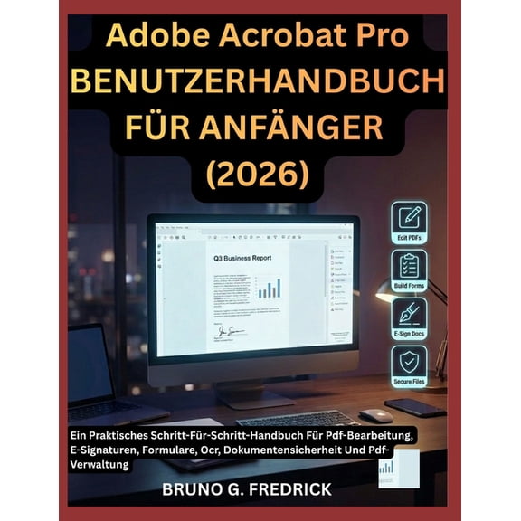 Adobe Acrobat Pro BENUTZERHANDBUCH FR ANFNGER (2026): Ein Praktisches Schritt-Fr-Schritt-Handbuch Fr Pdf-Bearbeitung, (Paperback)