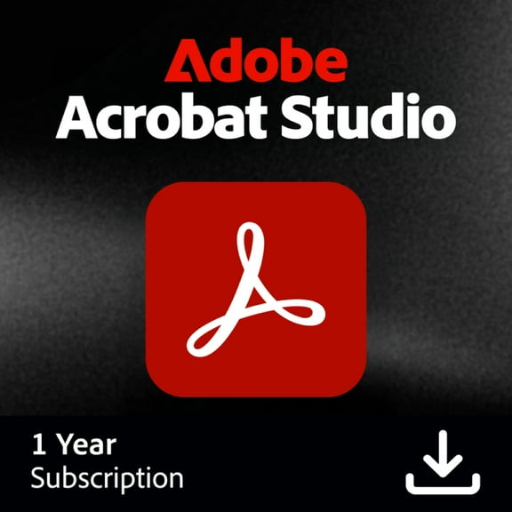Adobe Acrobat Studio PDF Software for Windows and Mac - Create and Edit PDFs with AI Insights (Digital Download E-Delivery)