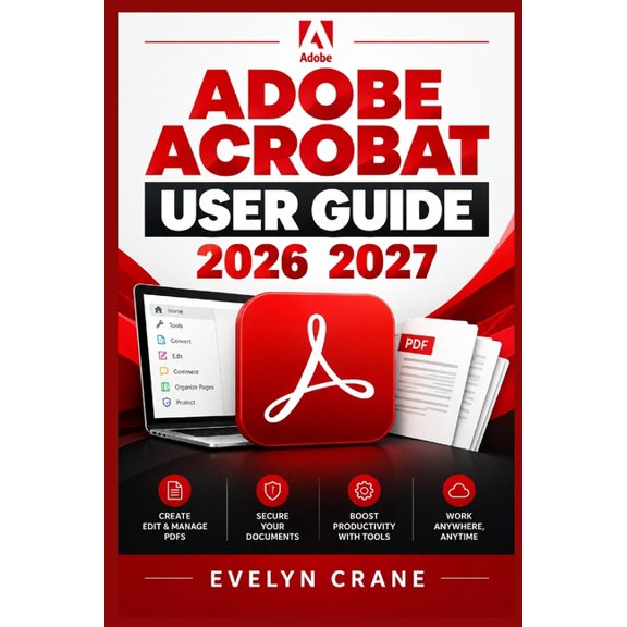 Adobe Acrobat User Guide 2026 2027: Master PDFs with Editing, OCR, E-Signing, Forms, Redaction, AI Assistant, and Docume, (Paperback)