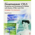 thumbnail image 1 of Pre-Owned Adobe Dreamweaver CS5.5 Studio Techniques: Designing and Developing for Mobile with JQuery, HTML5, and CSS3, 1 of 1