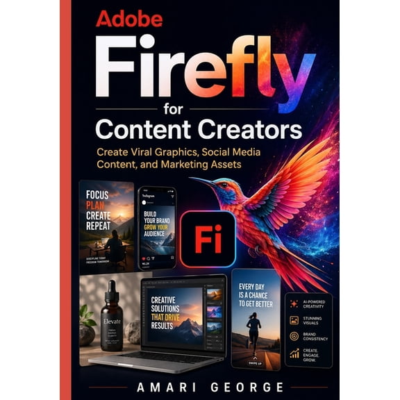 Adobe Firefly for Content Creators: Create Viral Graphics, Social Media Content, and Marketing Assets, (Paperback)