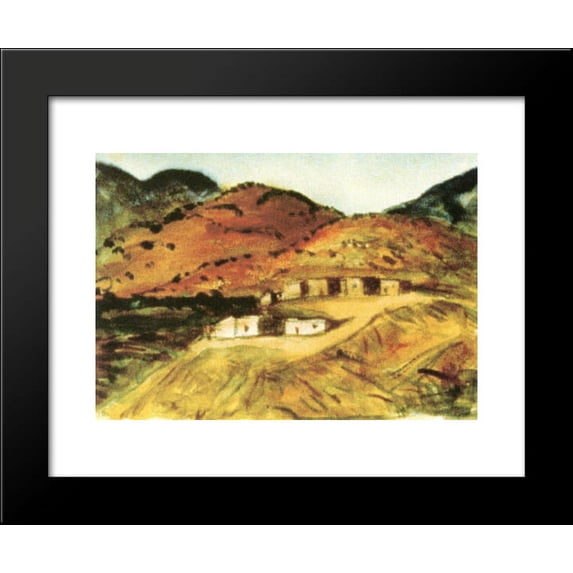 Adobe Houses, New Mexico 20x24 Framed Art Print by Robert Henri