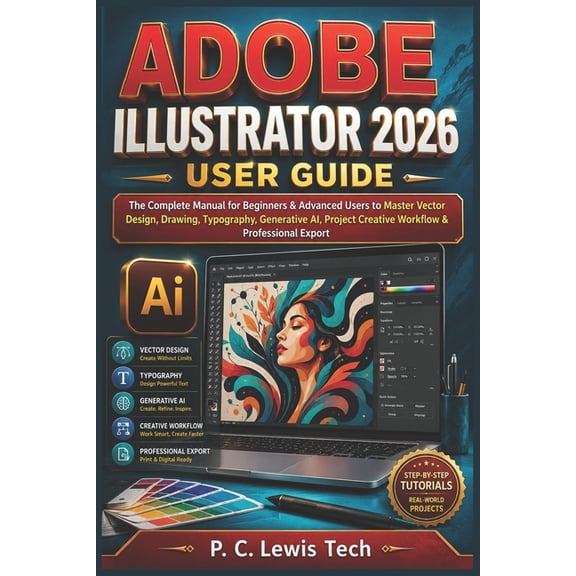 Adobe Illustrator 2026 User Guide: The Complete Manual for Beginners & Advanced Users to Master Vector Design, Drawing, , (Paperback)