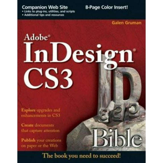 Pre-Owned Adobe InDesign CS3 Bible (Paperback) 0470119381 9780470119389