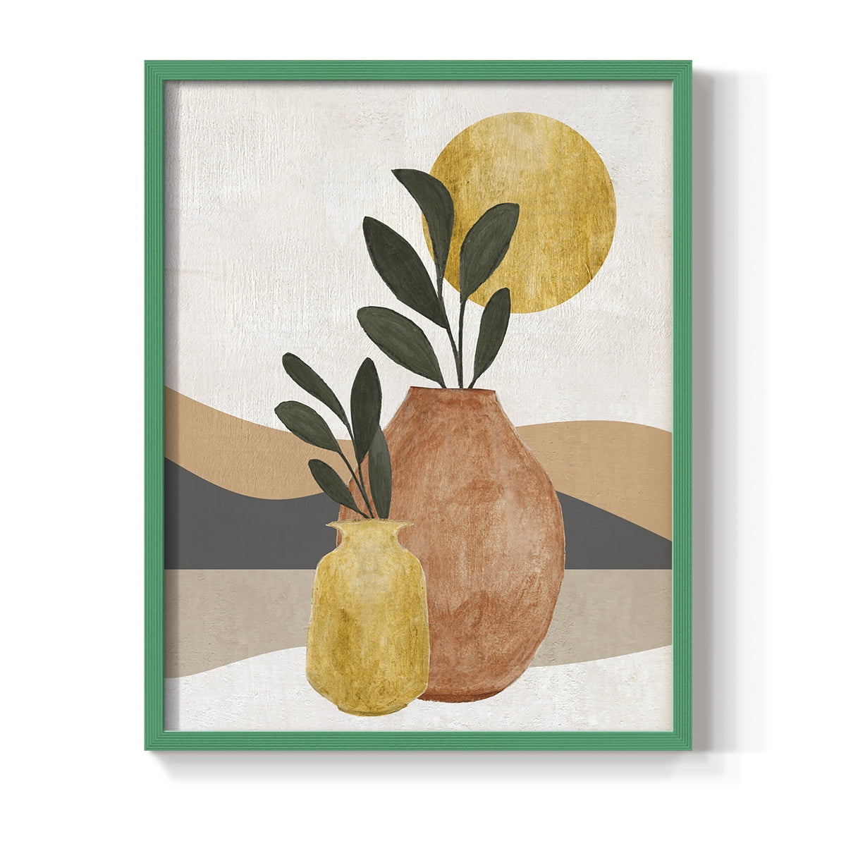 Adobe Moon II in Paper Solid Wood 11 x 14 Framed Print