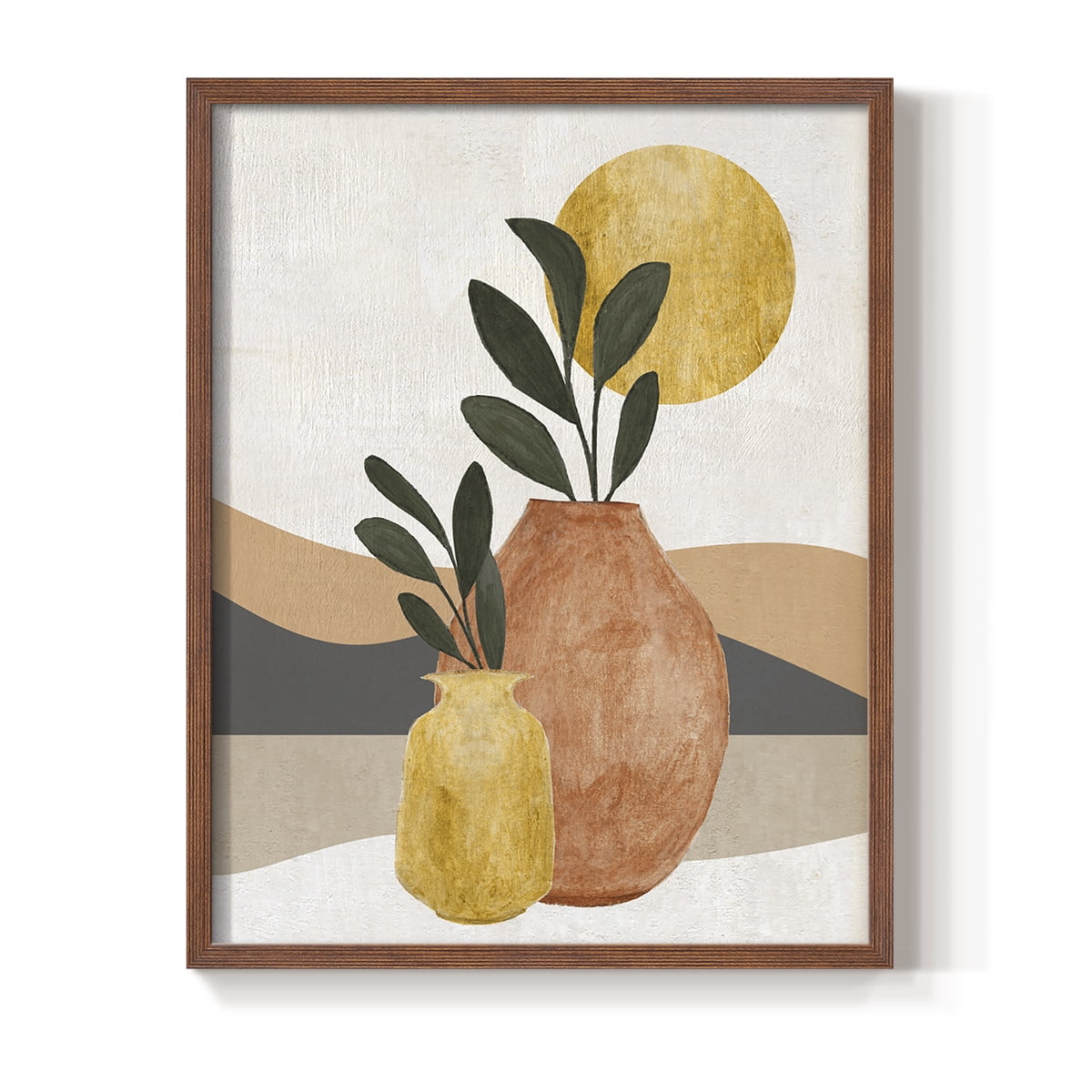 Adobe Moon II in Paper Solid Wood 11 x 14 Framed Print