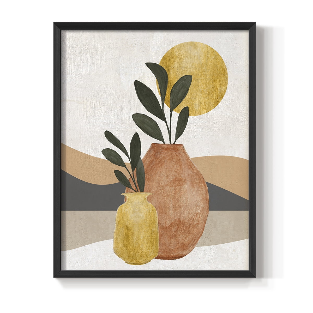 Adobe Moon II in Paper Solid Wood 11 x 14 Framed Print