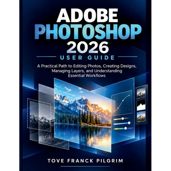 Adobe Photoshop 2026 Guida Utente: Un percorso pratico per modificare foto, creare design, gestire i livelli e comprende, (Paperback)