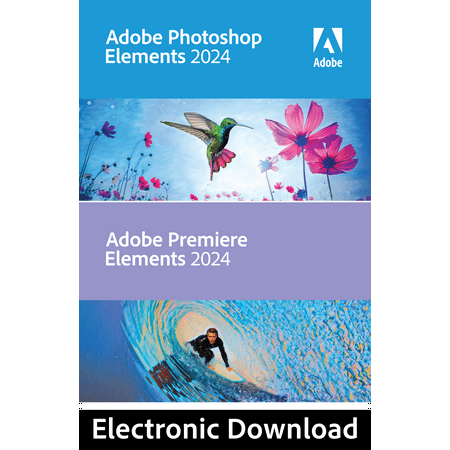 Adobe - Photoshop Elements 2024 & Premiere Elements 2024 - Mac OS [Digital]