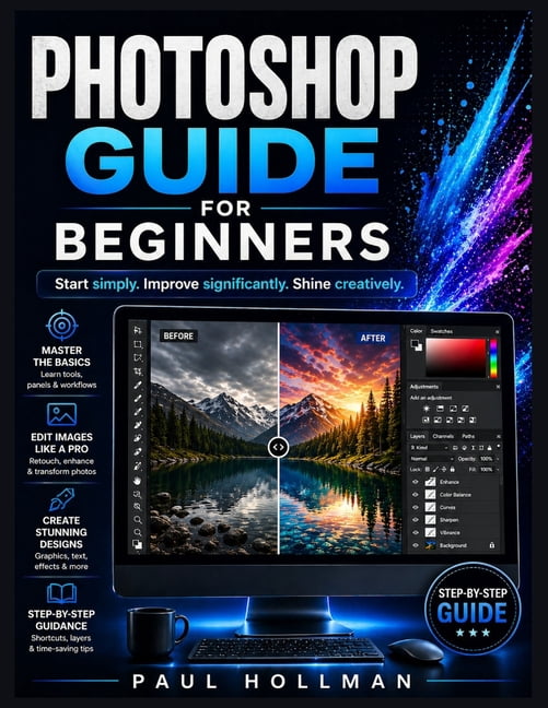 Adobe Photoshop User Manual for Beginners: Start simply. Improve significantly. Shine creatively., (Paperback)