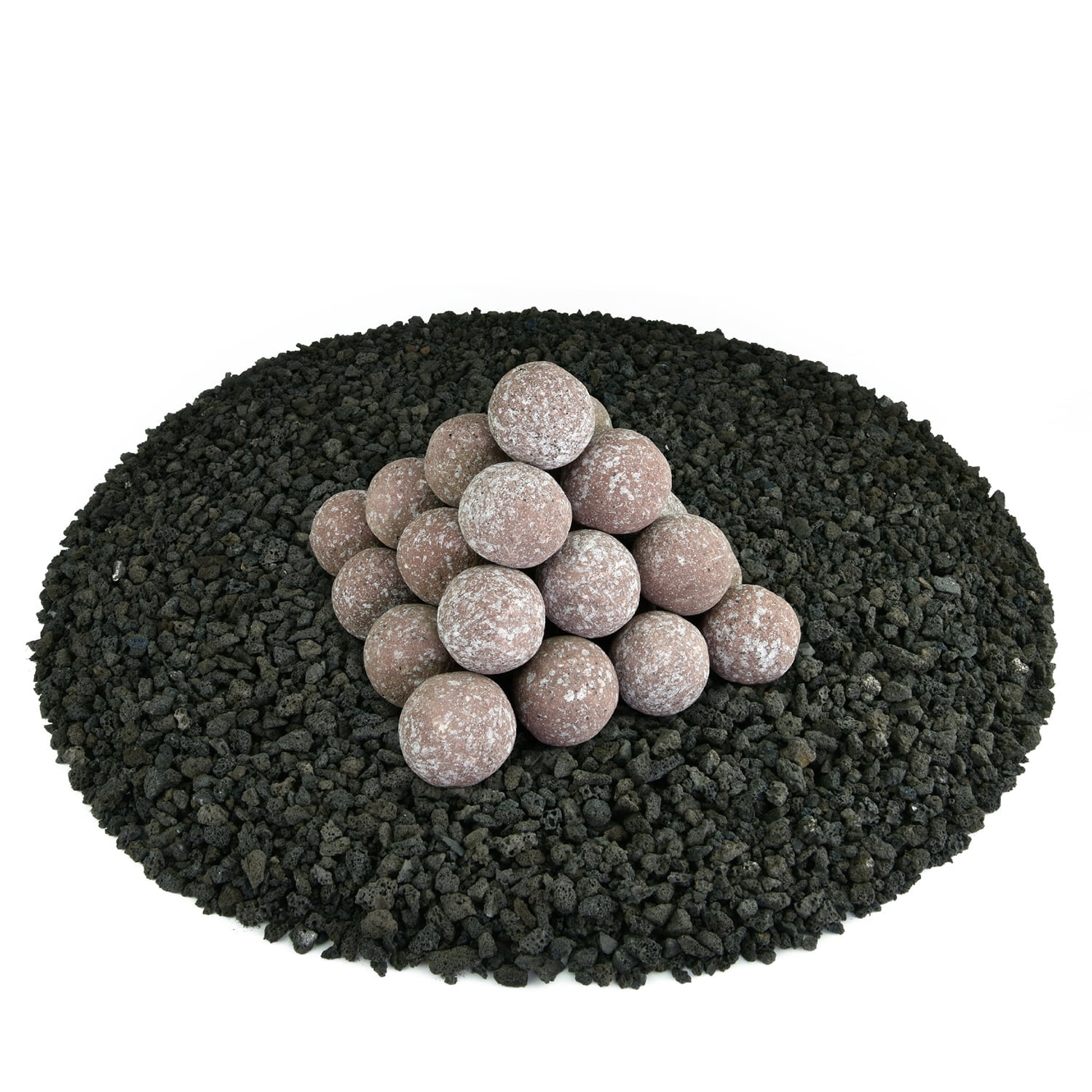 Fire Balls Rodes Adobe Red, Speckled Ceramic Fire Balls | 2