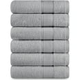 thumbnail image 1 of Adobella 6 Piece Cotton Bath Towel Collection, Gray, 1 of 7