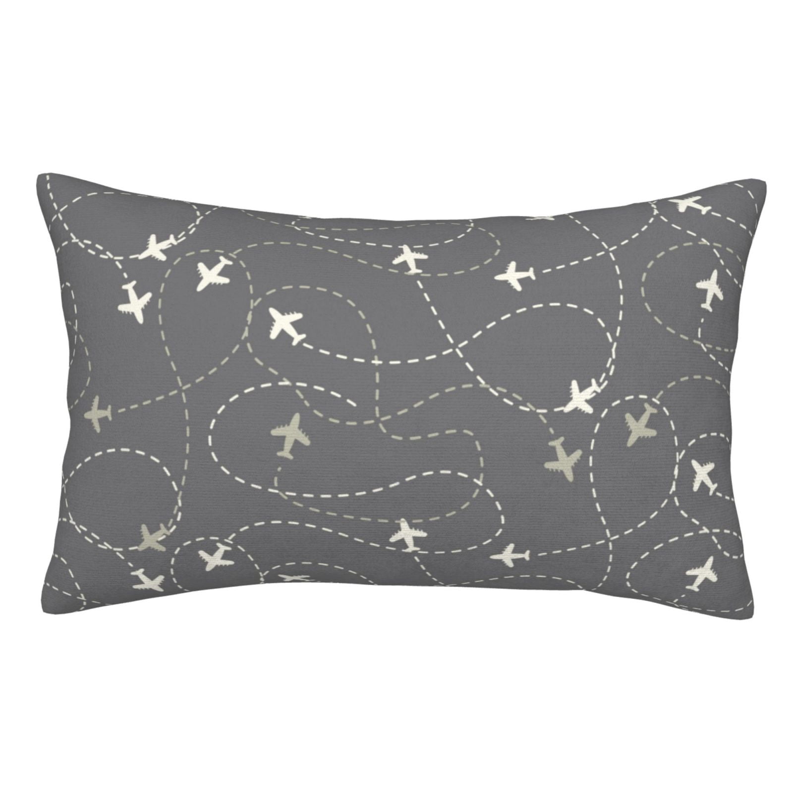 Adobk Airplane Routes Around The World Print Pillow Cases Standard Size